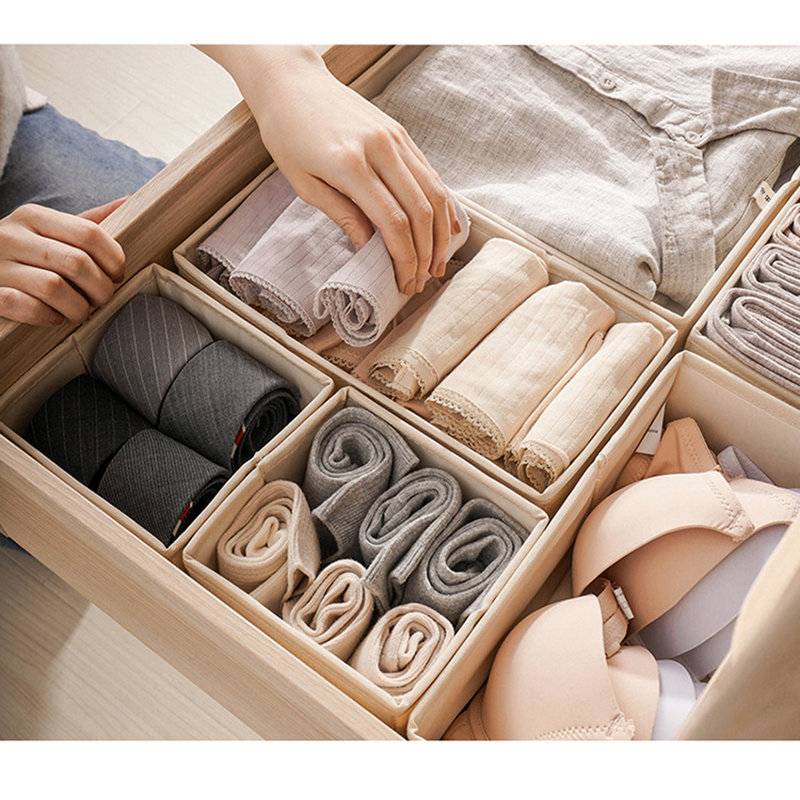 Kreative Haushalt Kleidung Schublade Kasten Unterwäsche Sortierung Speicher Kleiderschrank OrganizerHousehold Lagerung Schublade Teiler