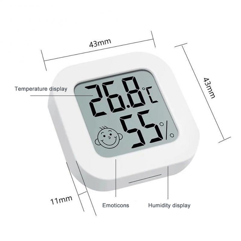 Mini LCD Digital Thermometer Hygrometer Indoor Room Electronic Temperature Humidity Meter Sensor Gauge Weather Station For Home