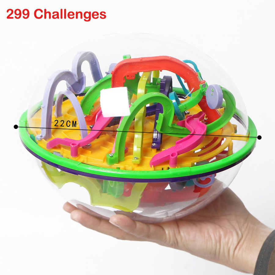 3D Di Puzzle Magico Labirinto Perplexus Interattivo Gioco del Labirinto, 99-299 Sfide IQ Balance giocattoli Educativi per Bambini e Adulti: 299 Challenges