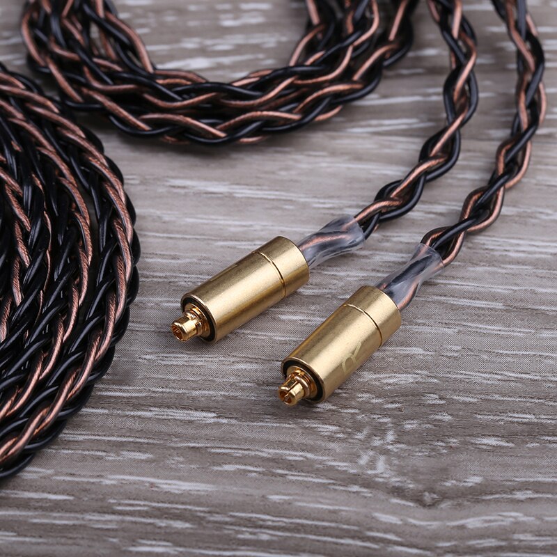 OPENHEART 8 Core Original MMCX Cable for Earphones 3.5mm Upgrade Replacement Silver Cables 1.4m Lengthen Goodlooking Personality