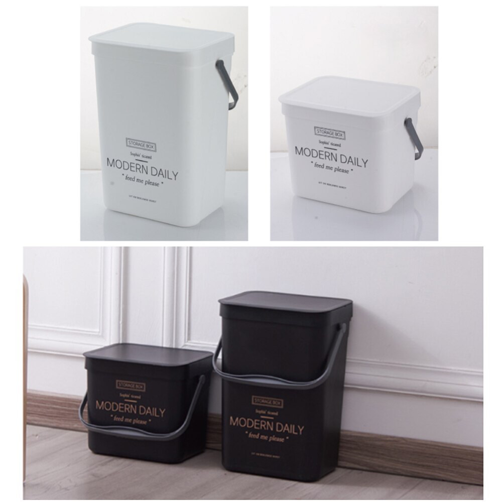 Kitchen Bathroom Storage Organizer Trash Can Kitchen Wall Mounted Garbage Bin Garbage Bag Zero Waste Recycle Compost Bin