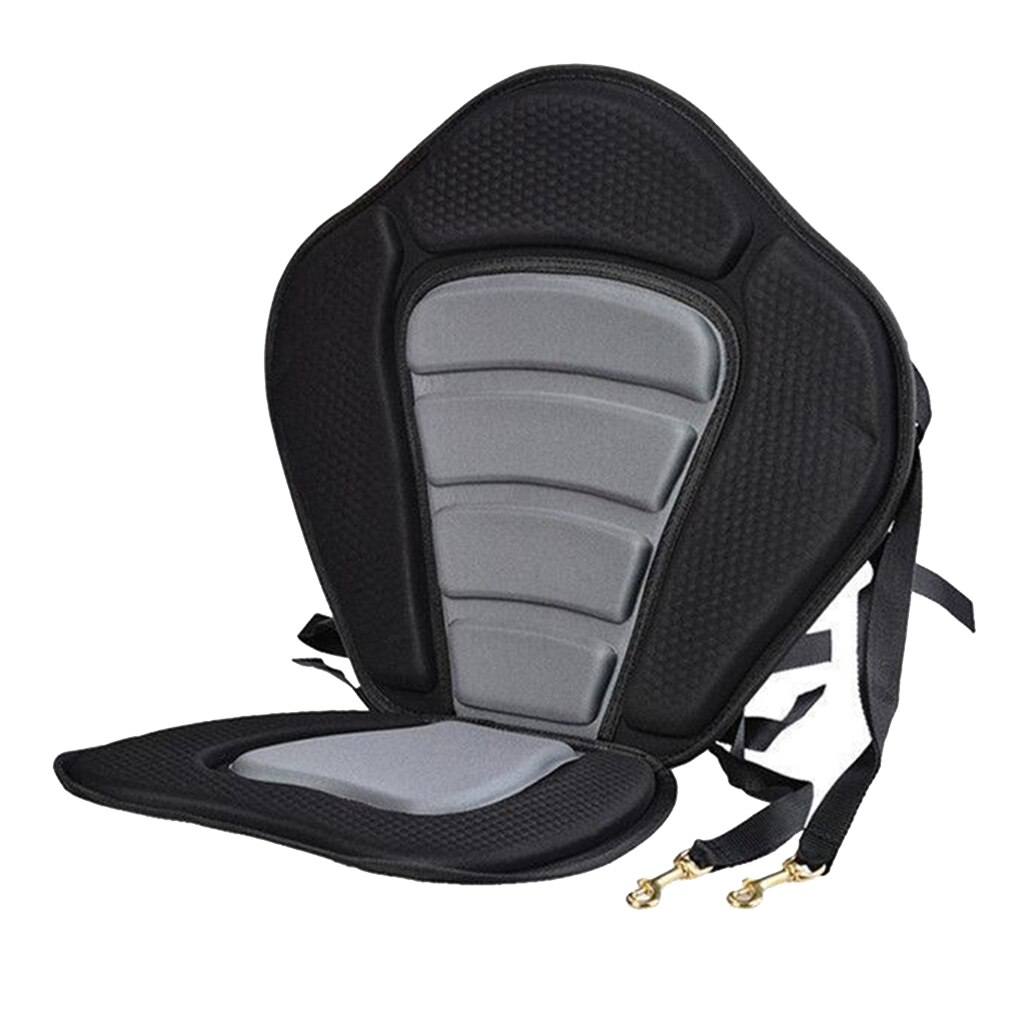Kayak Seat Comfortable Cushioned Backrest SUPs Paddle-Board Support Pad: With Pocket