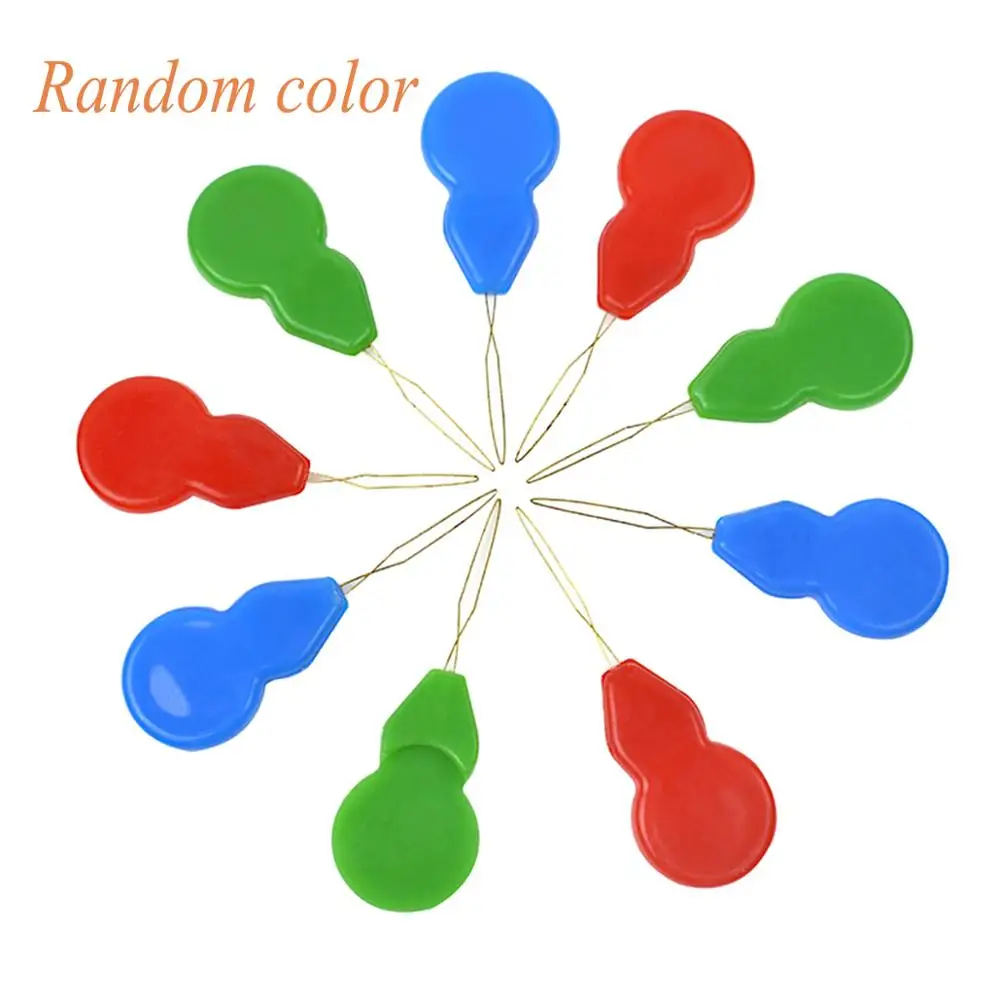 10Pcs/lot Easy Thread Needles Sewing Tools Threader Elderly Sewing Guider Insertion Tool Random Color: Default Title