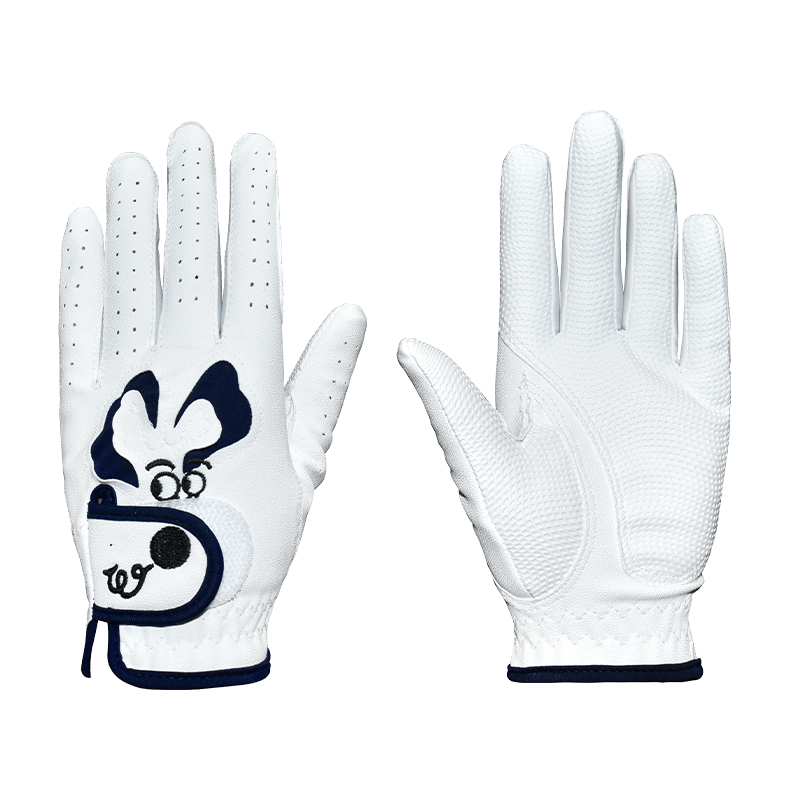 Singelila Kids Girls/Boys Golf Gloves Cool Leather Hands Training Summer Flower Color Breathable Non-slip Gloves 1 Pair