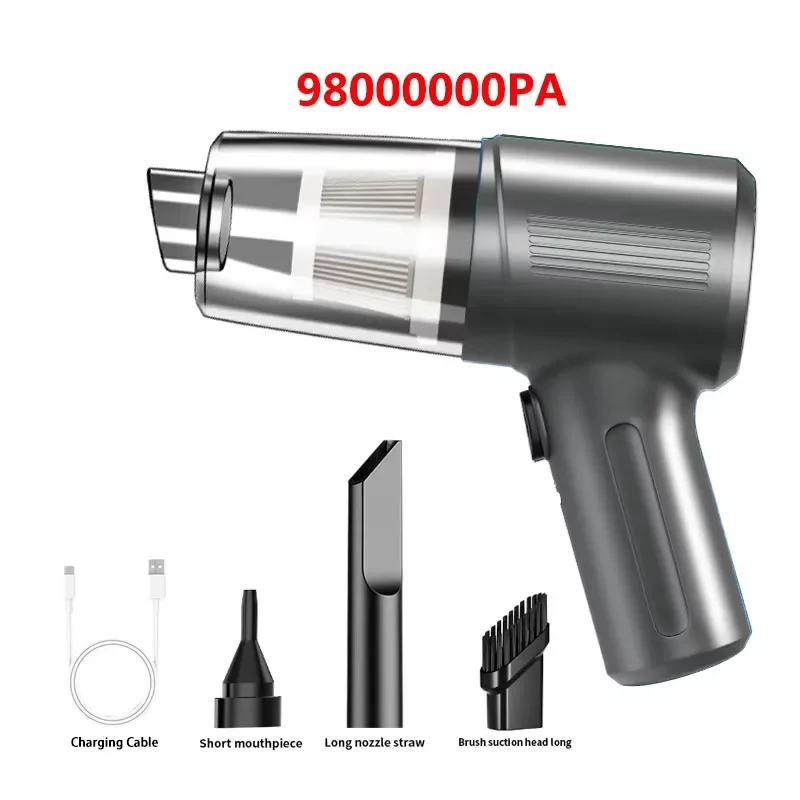 [Rechargeable Handheld Car Vacuum] Portable car vacuum cleaner rechargeable handheld car vacuum cleaner, wireless vacuum cleaner: WHITE