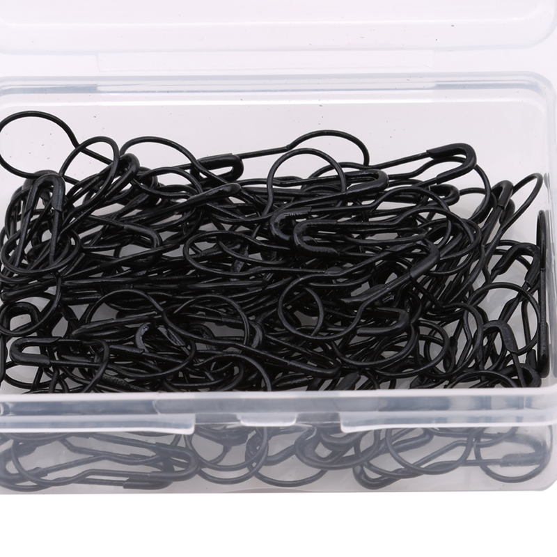 Épingles en forme de poire en acier, vêtement gourde épingle de sûreté Hangtag joint métal noir or argent couleur bricolage outils de couture accessoire