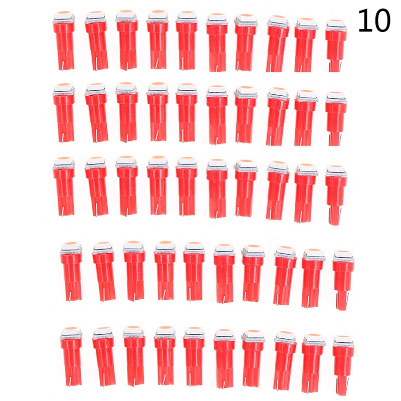 50Pcs Led T5 5050 Instrument Gloeilampen 24V Dc Led Car Auto Dashboards Gauge Lamp: A10