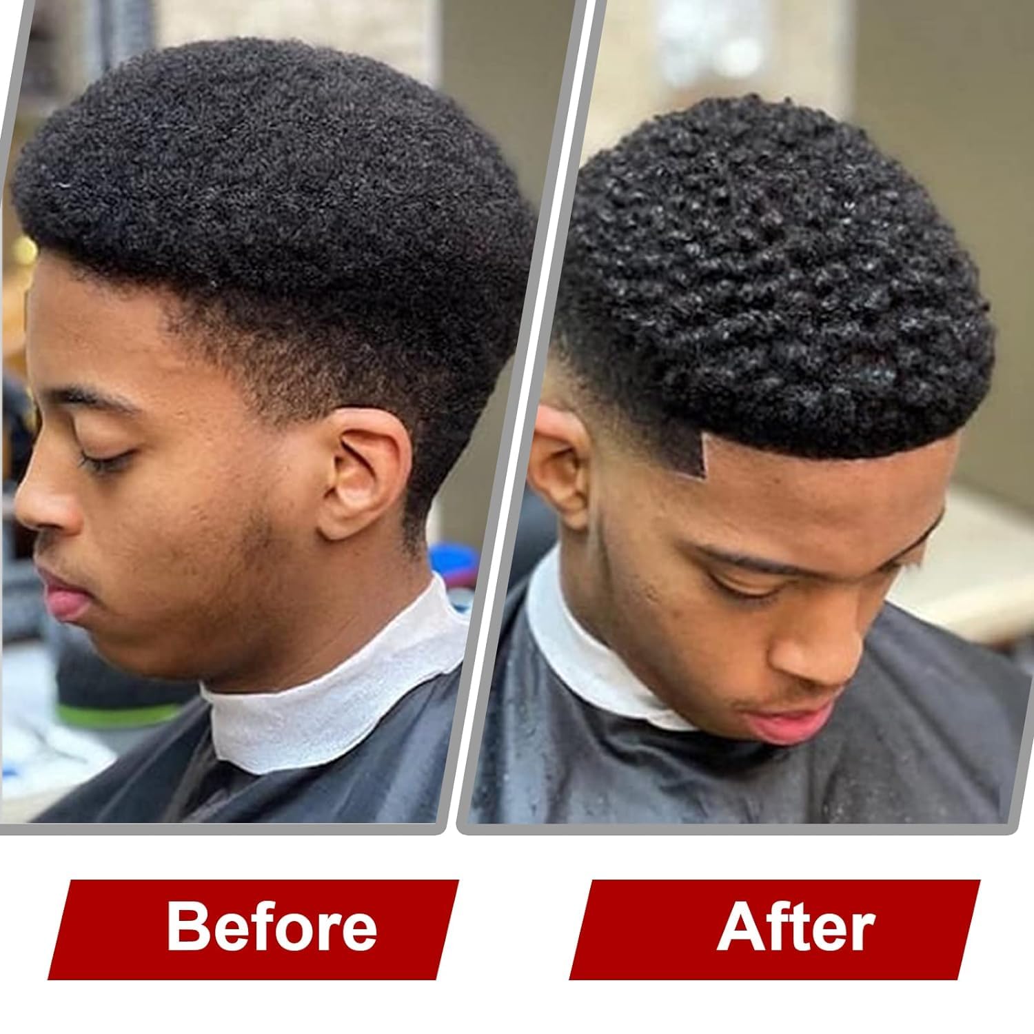 2 uds esponja de peine de pelo Afro Twist para hombres y mujeres cepillo de esponja de pelo rizado para peluqueros y peinado de cabello rizado personal
