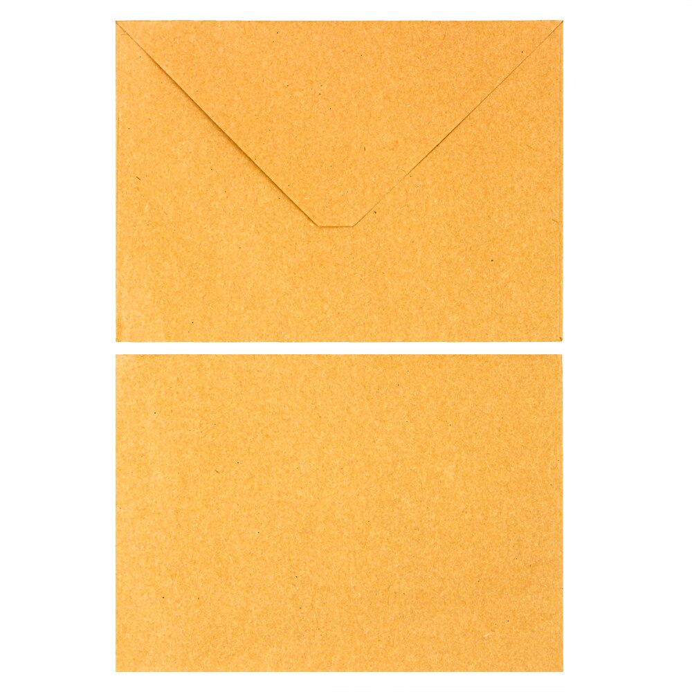 50Pcs/Lot Classical Brown Kraft Blank Mini Paper Window Envelopes Wedding Invitation Envelope Envelope