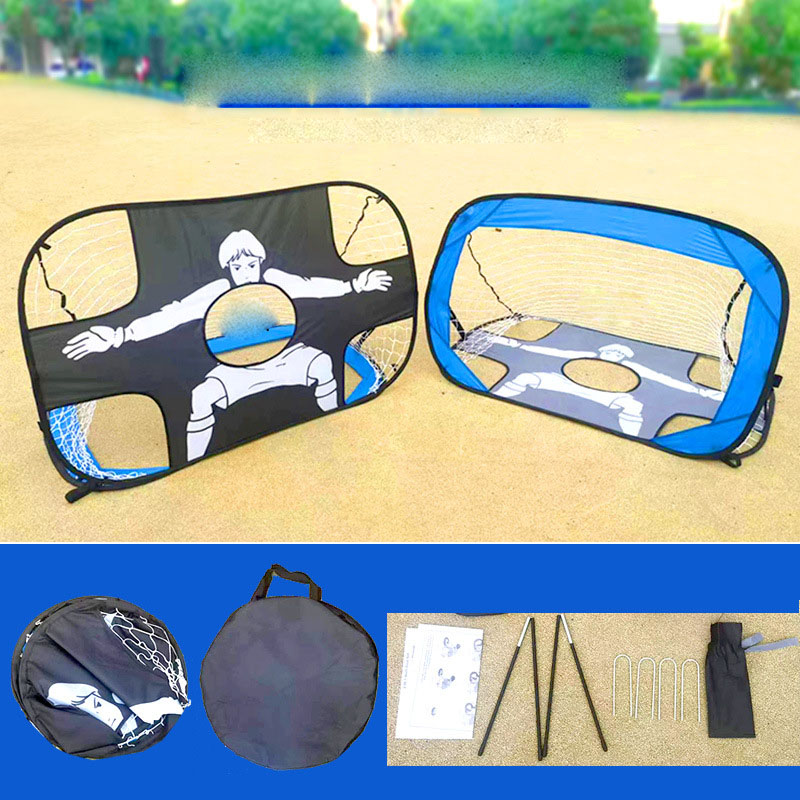 Opvouwbaar voetbaldoel Nylon voetbaldoel Voetbaldoelnet voor kinderen en volwassenen voor speeltuin Achtertuin Indoor Outdoor Training