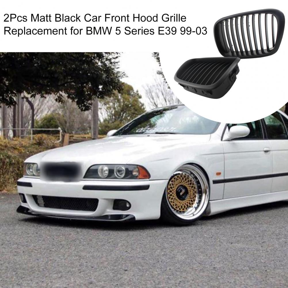 2 Stuks Auto Grille Vakmanschap Modificatie Hoge Betrouwbaarheid Grille Voor Bmw 5 Serie E39 99-03