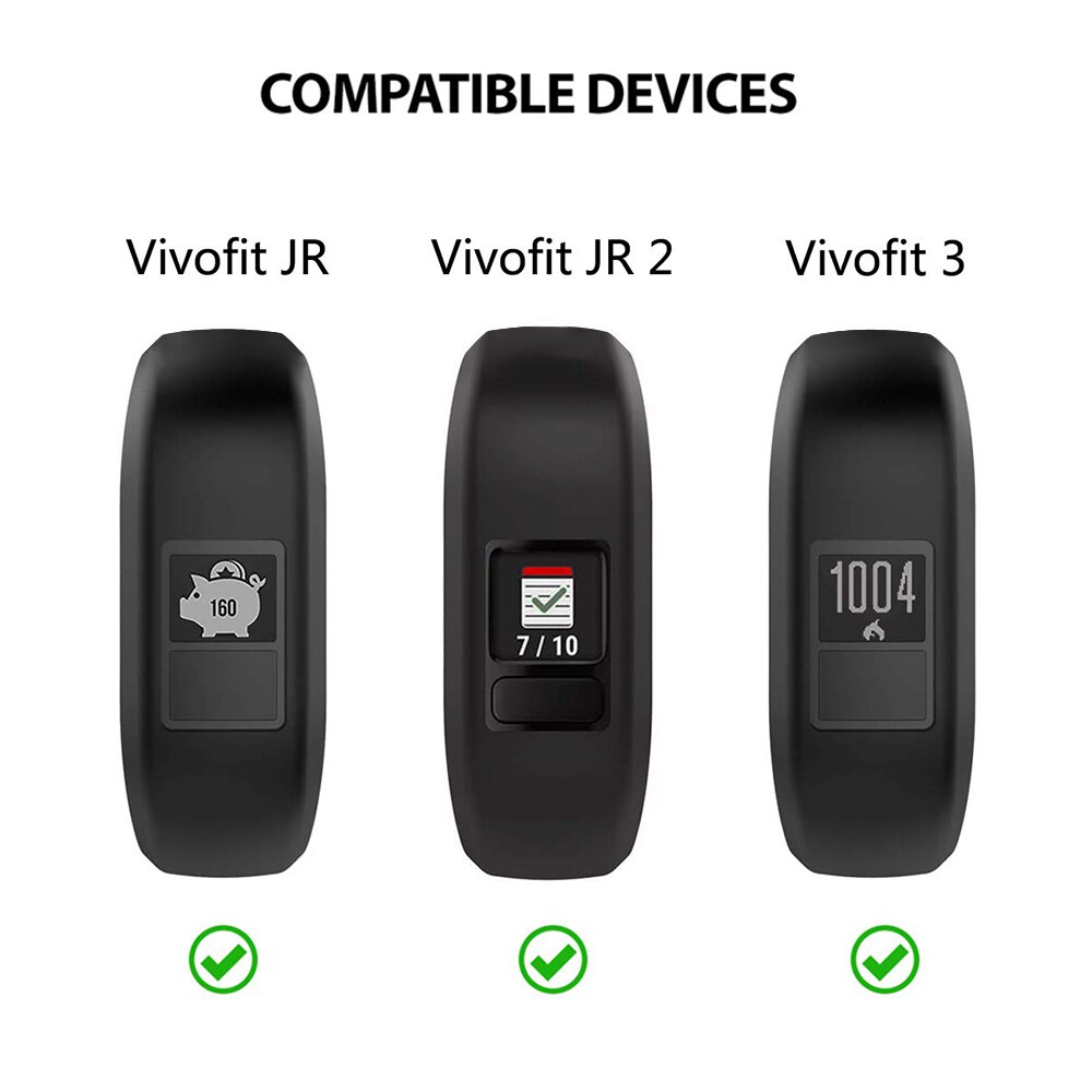 Bracelet en Silicone FIFATA Bracelet pour Garmin Vivofit 3/Vivofit JR/JR 2 enfants Bracelet de montre sport coloré Bracelet accessoires