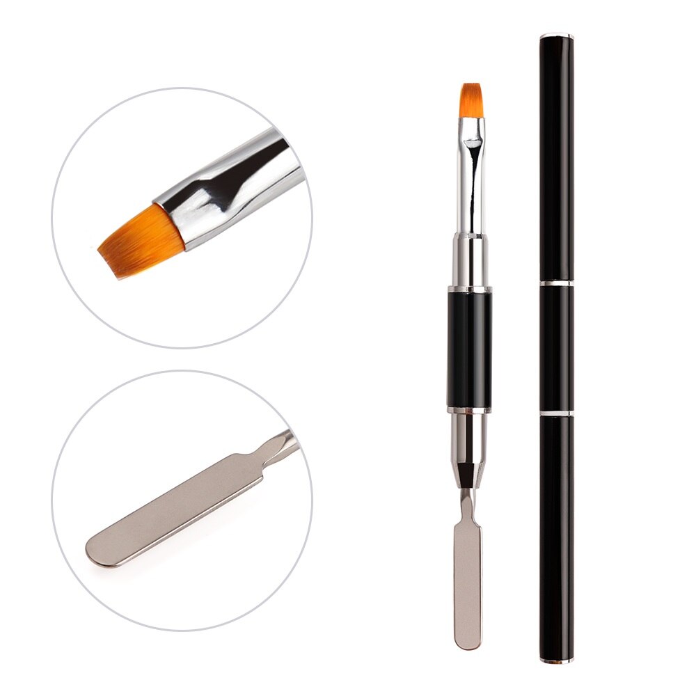 2 em 1 gel uv diy unha arte design caneta acrílico prego falso dicas pintura caneta para salão de beleza