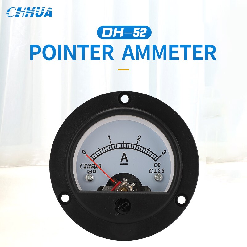 CHHUA DH-52 DC Amperemeter Marine Rund Meter Pointer Analog Instrument Mess Strom Werkzeuge Fabrik Echte