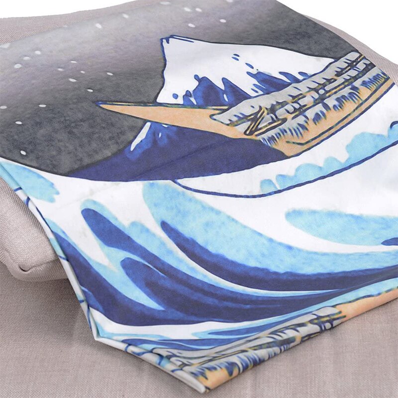 Papier Peint - Effet Plage Océan - Tissu en Soie - 350x256cm - 7 Bandes