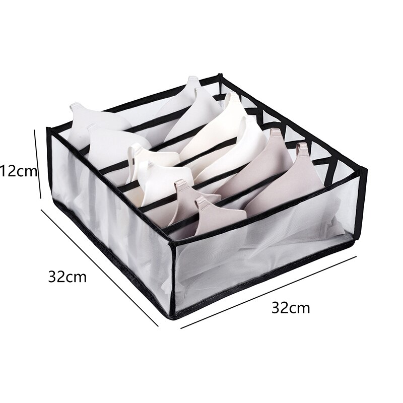 1PC Home Closet Organizer Voor Ondergoed Sok Kast Divider Opbergdoos Organizer voor kleding Opvouwbare Lade Organizer: Paars