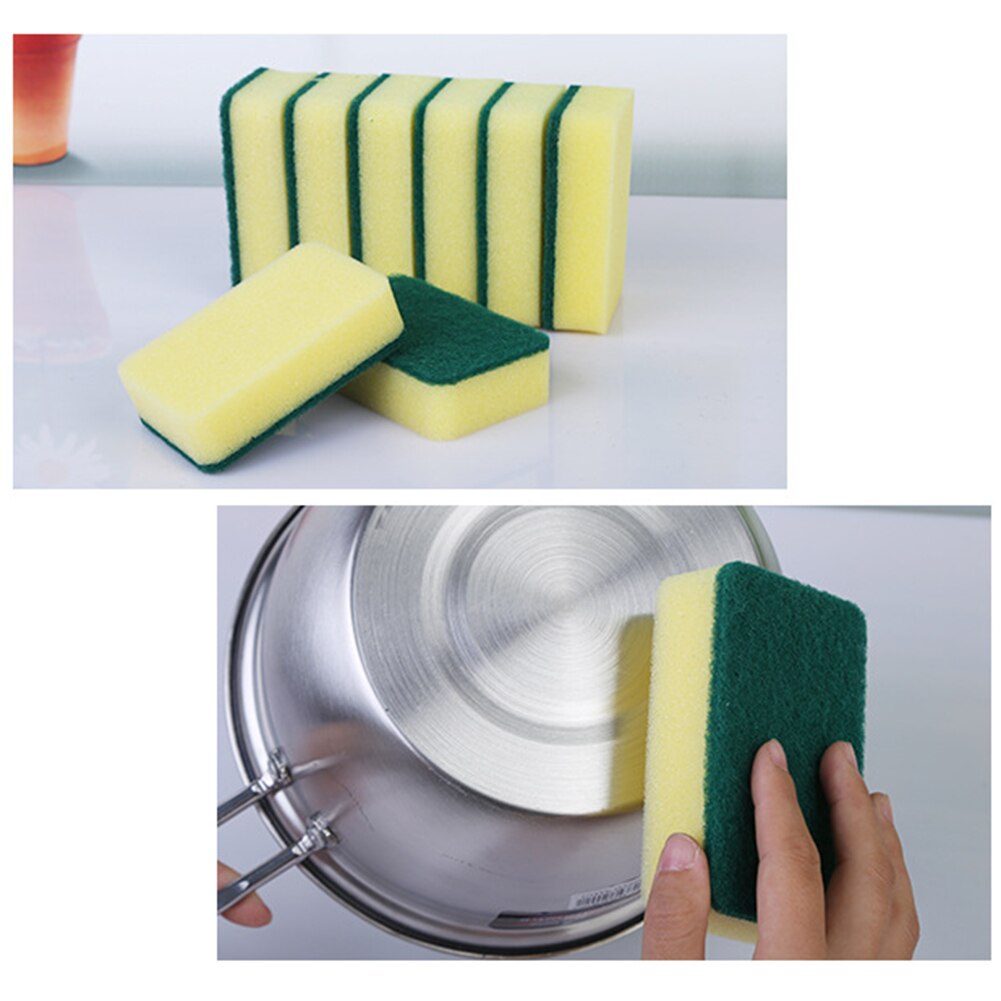 10/20Pcs Household Kitchen Sponge Brush Scouring Pads Magic Sponge Dish Cleaning Sponge Scrubbing Cleaning Pads Cleaning Tools