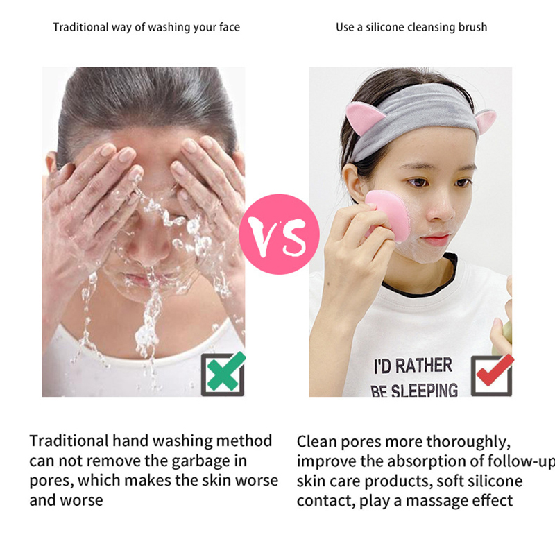 Cepillo de limpieza Facial de silicona, almohadilla de lavado, exfoliante, eliminador de espinillas, limpieza Facial profunda, cepillos faciales, masajeador de baño para bebé