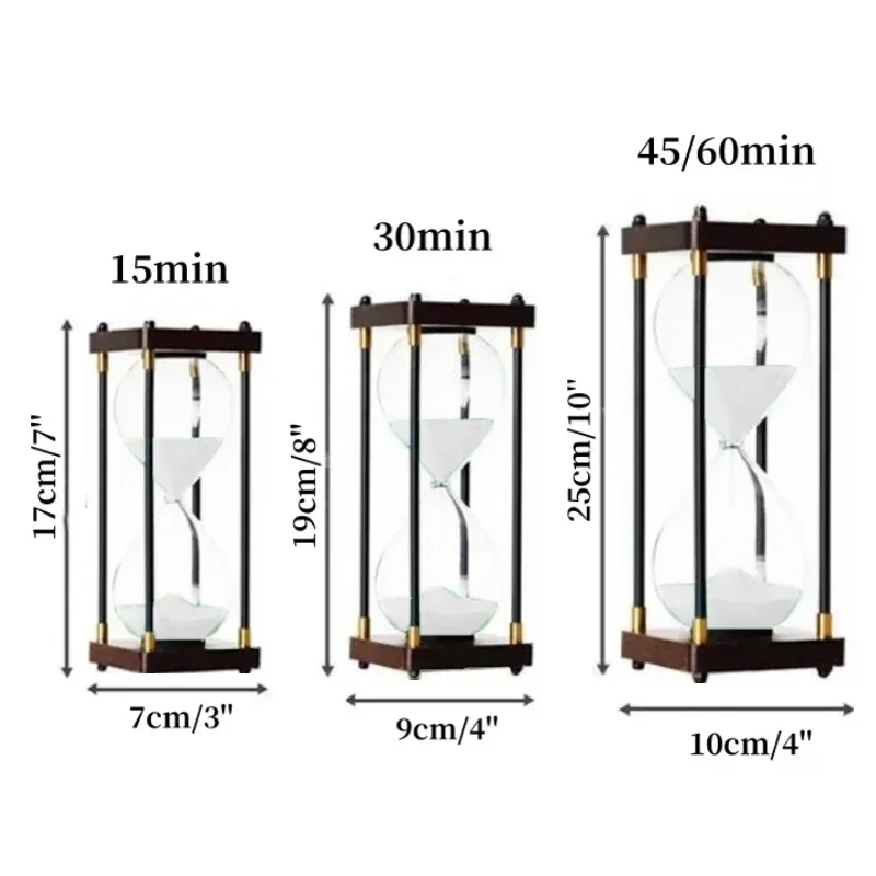 15/30/45/60 minuter retro timglas lyxigt arbetsrum vardagsrumsdekoration kontor dekompression ornament hem konst och hantverk: Grå / 30 sekunder