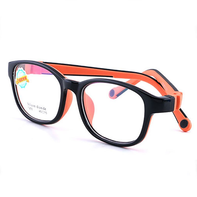 1255 Child Glasses Frame for Boys and Girls Kids Eyeglasses Frame Flexible Eyewear for Protection and Vision Correction