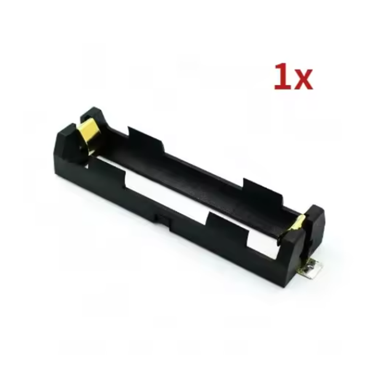 1x 2x 4x 18650 smt batterijhouder 18650 3.7v batterijbox opbergdoos container powerbank met bronzen pinnen: Wit