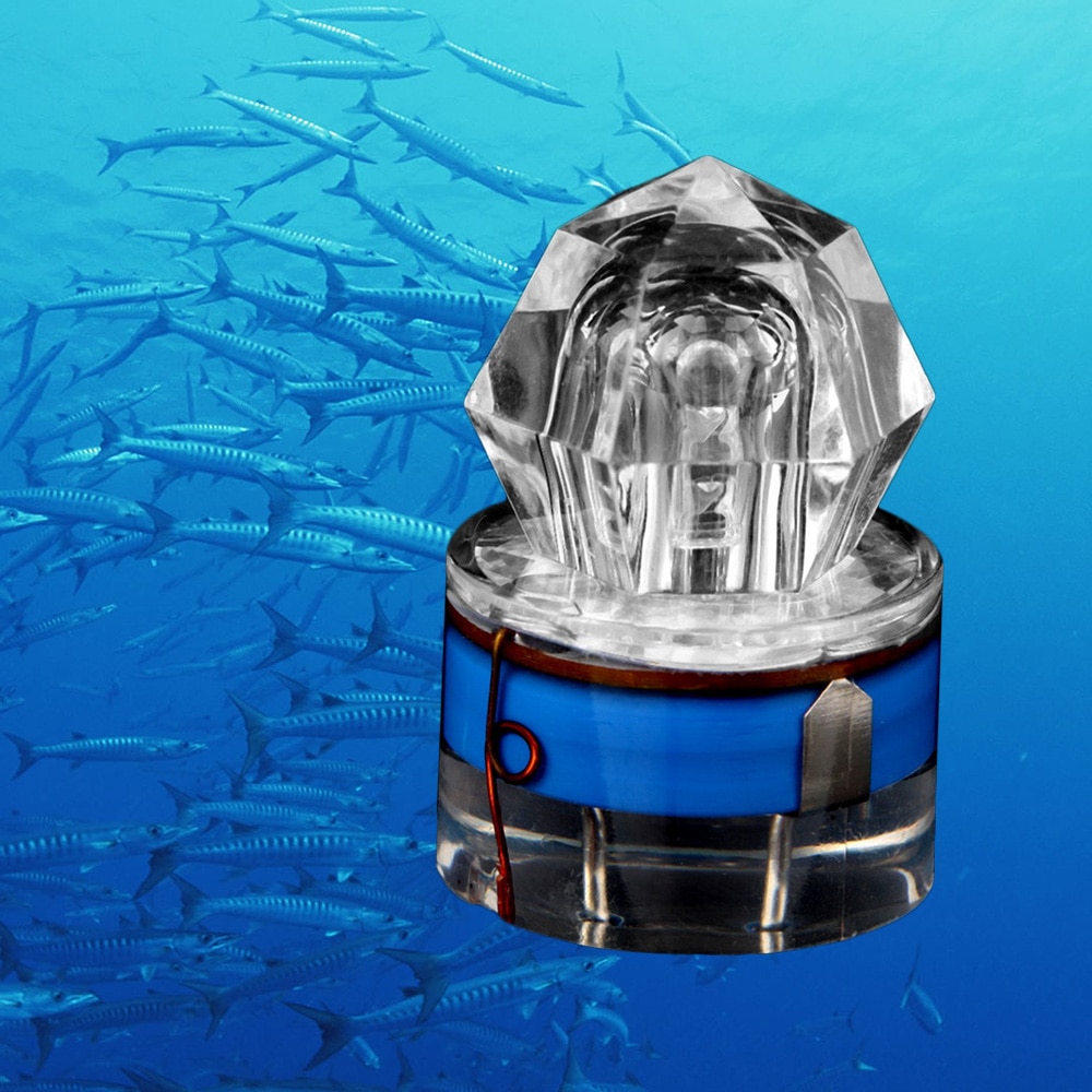 LED Deep Onderwater Diamond Fishing Knipperlicht Bait Lure Squid Strobe Populaire Diepzee Vis Lamp