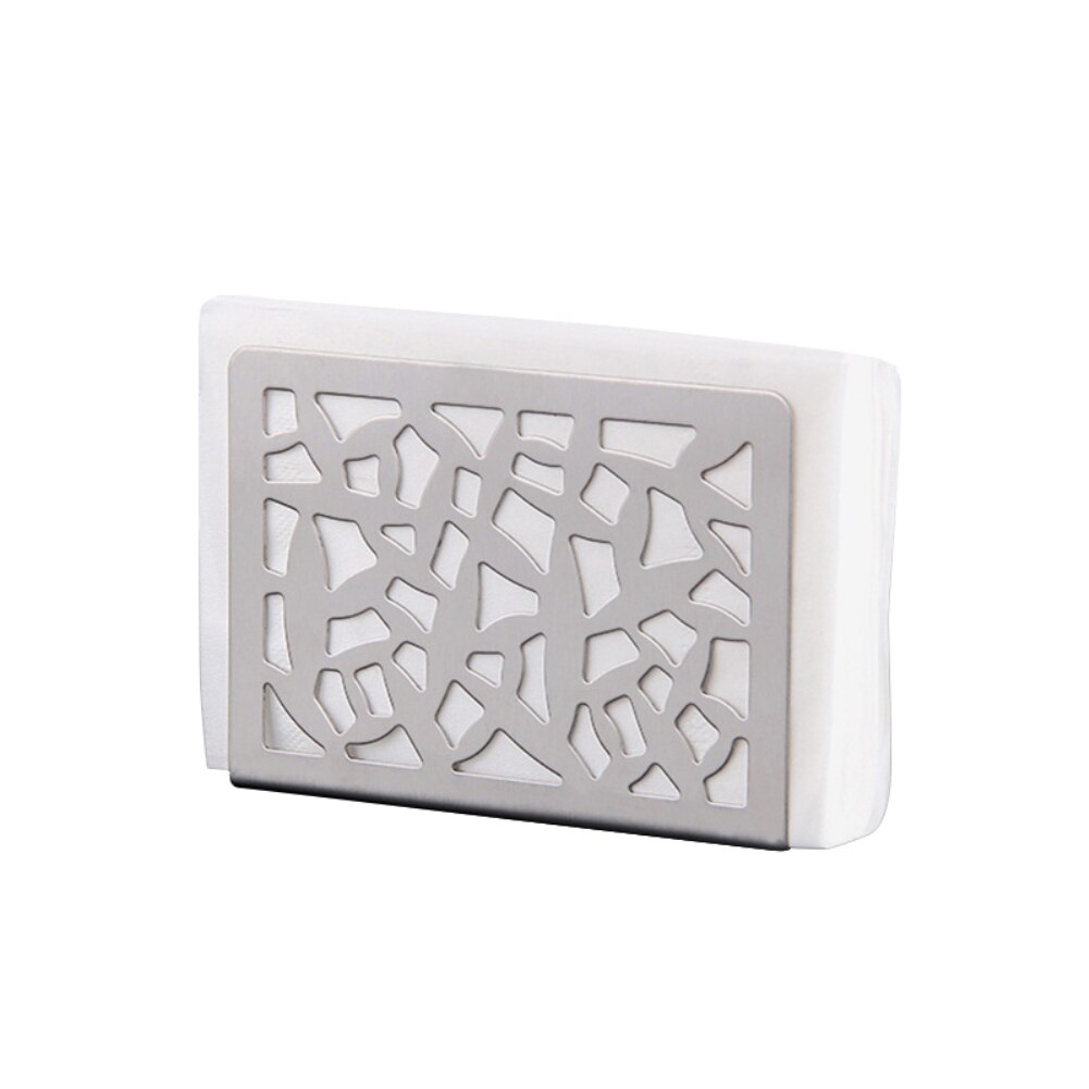 Stainless Steel Hollow Paper Napkin Holder Tissue Holder Rack Table Vertical Napkin Clip For Home Kitchen Decoration: Type 4