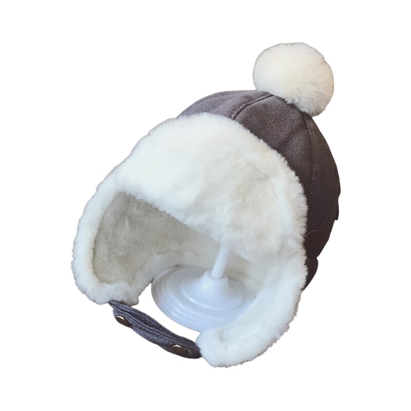 Toddler Baby Boys Hat Kids Children Ear Flap Muff Winter Warm Plush Cap Beanie: DG