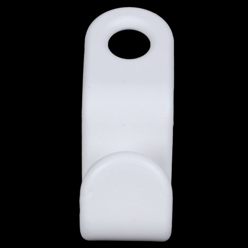 Home 5 Pieces White Plastic Clothes Hanger Connector Hook