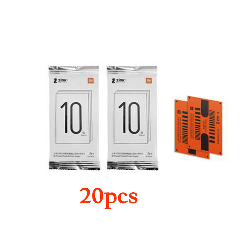 Originele Xiaomi Zink Pocket Printer Papier Zelfklevend Photo Print 10//50/100 Vellen Xiaomi 3-Inch Mini pocket Photo Printer: 10pc