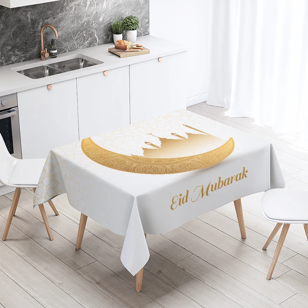 Eid Haupt dekoration Tischdecke Ramadan arabische Kalligraphie muslimische dekorative Tischdecke wasserdicht und schmutz abweisend