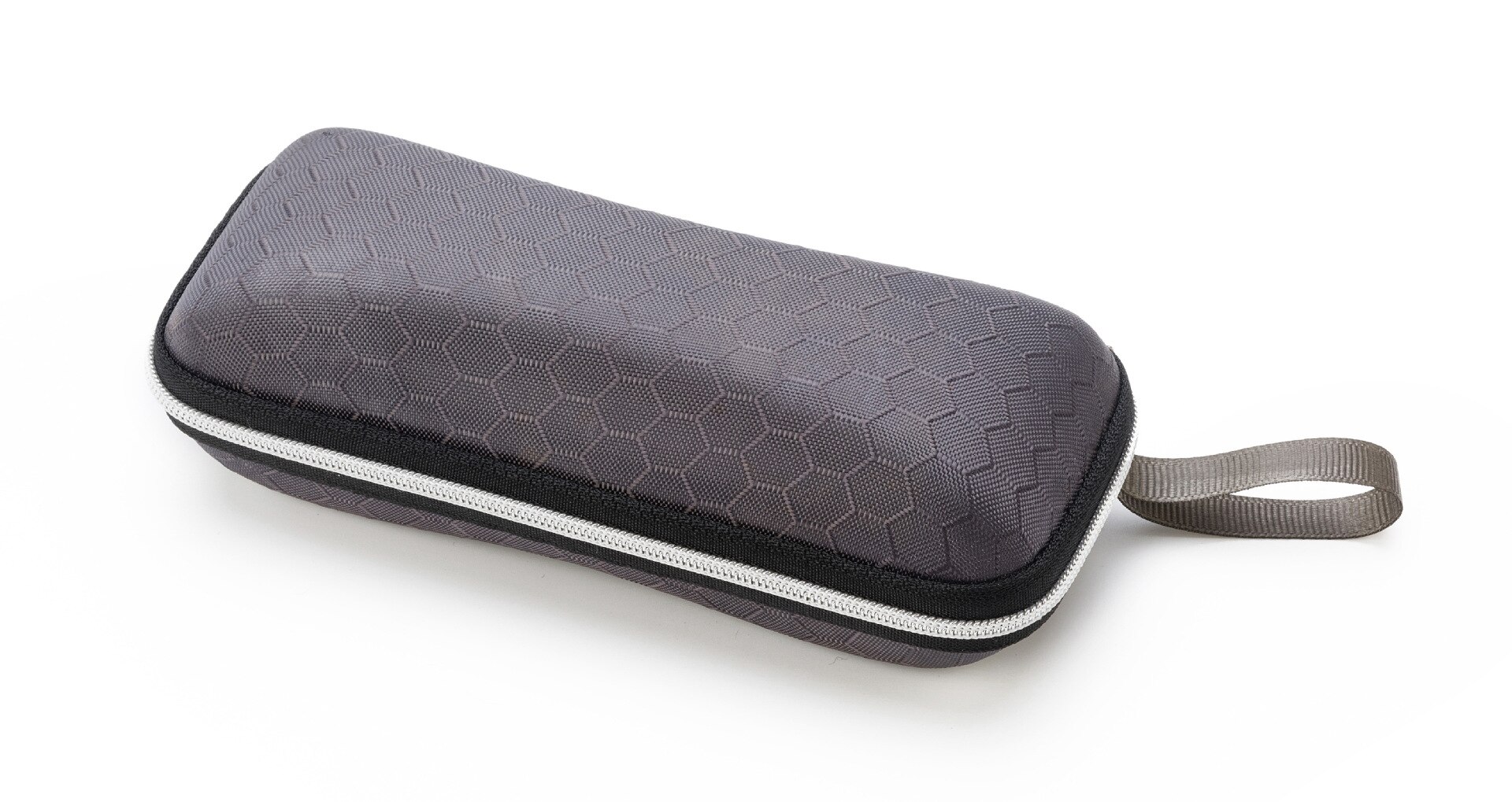 Woemn nowe modne okulary Obudowa solidny Colir plaster miodu pudełko na okulary przeciwsłoneczne damskie zamek błyskawiczny kwadratowe okulary Obudowa akcesoria robić okularów: szary