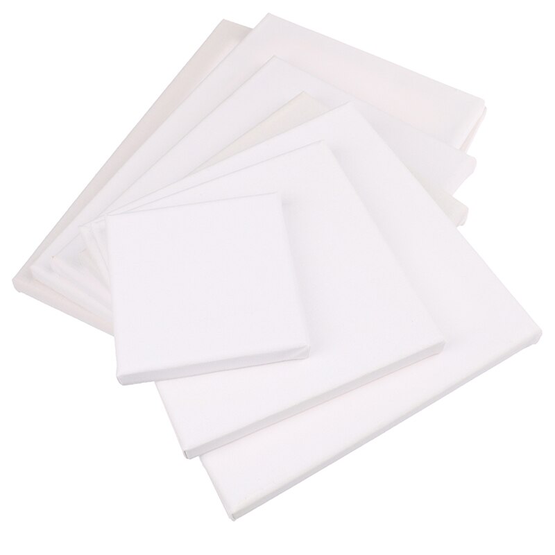 1Pc White Blank Square Artist Canvas For Canvas Oil Painting,Wooden Board Frame For Primed Oil Acrylic Paint
