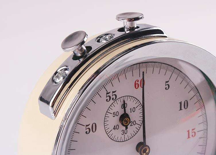 Mechanische Stop Klok Metalen Kern Natuurkunde Experiment Apparatuur Lesgeven Instrument Chronograaf Stopwatch 60s0.2s