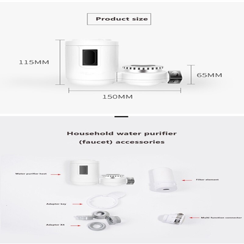 Taps Water Purifier Activated Carbon Water Filter Faucet Element Mount Tap Water Purifier Kitchen Purification Kitchen Set