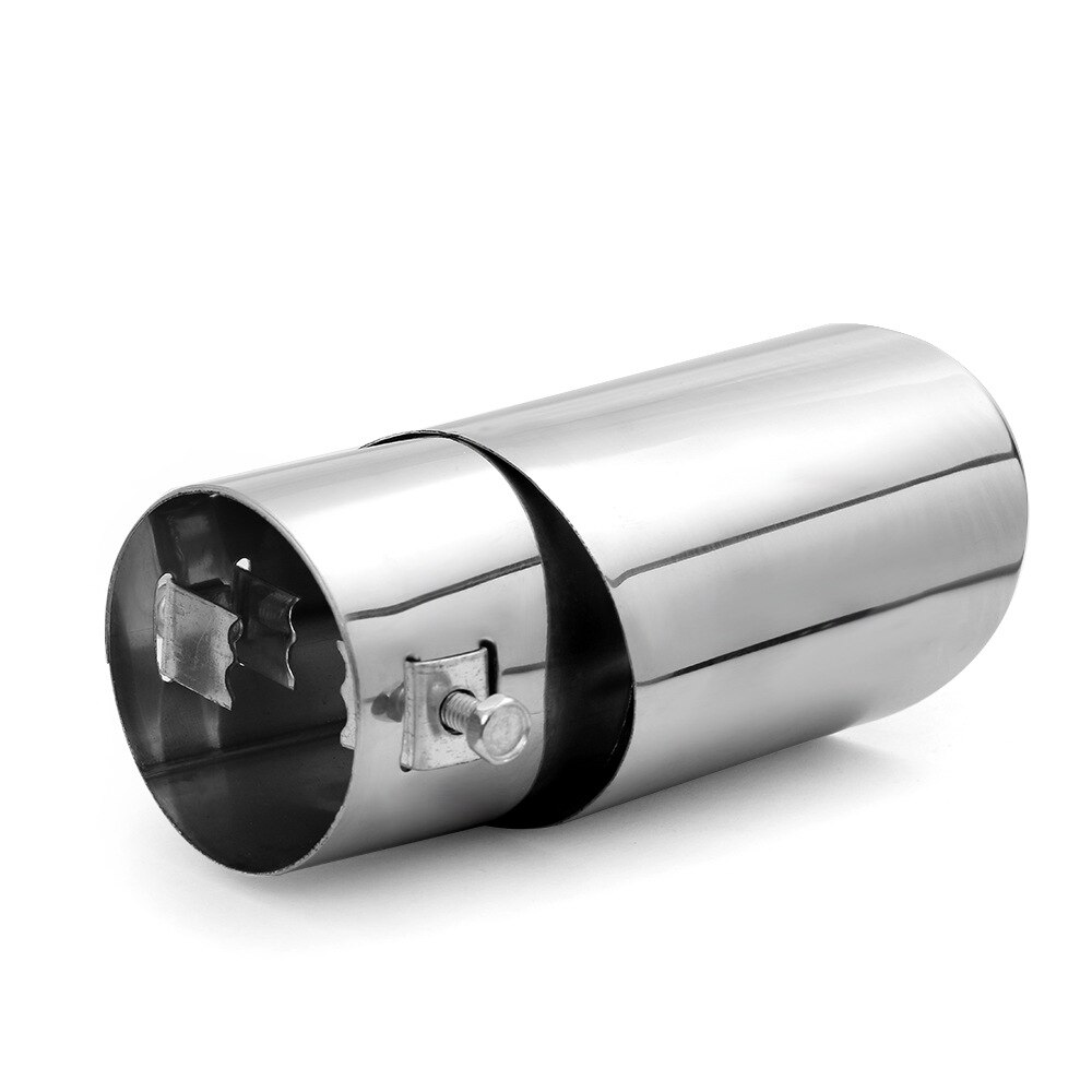 Silenciador de escape Universal de acero inoxidable para coche, tubo de ajuste, diámetro de 1,5 a 2,44 pulgadas (3,8-6,2 cm), 1 pieza