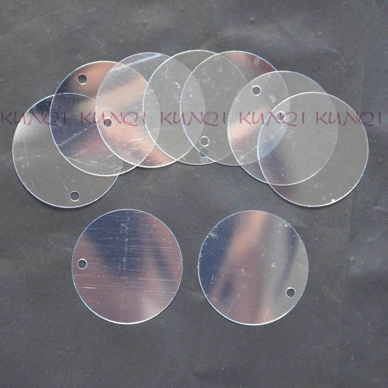 450 stks 25mm kristal transparante grote ronde platte sequin pailetten naaien, wedding craft, vrouwen kids diy kledingstuk accessoire sf25