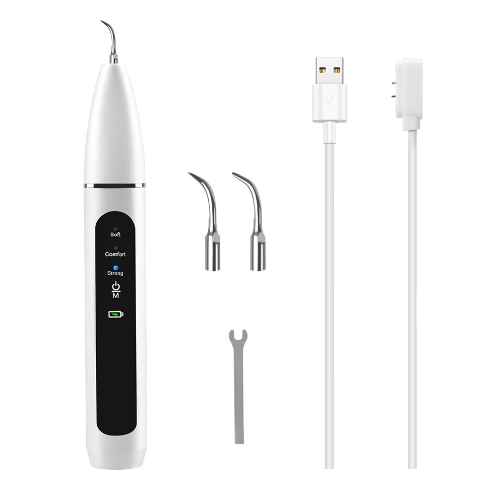 Détartreur électrique portable, anti-taches de fumée, pour la maison, ultrasonique, combat les plaques dentaires, pour des dents blanches: Touch screen 1