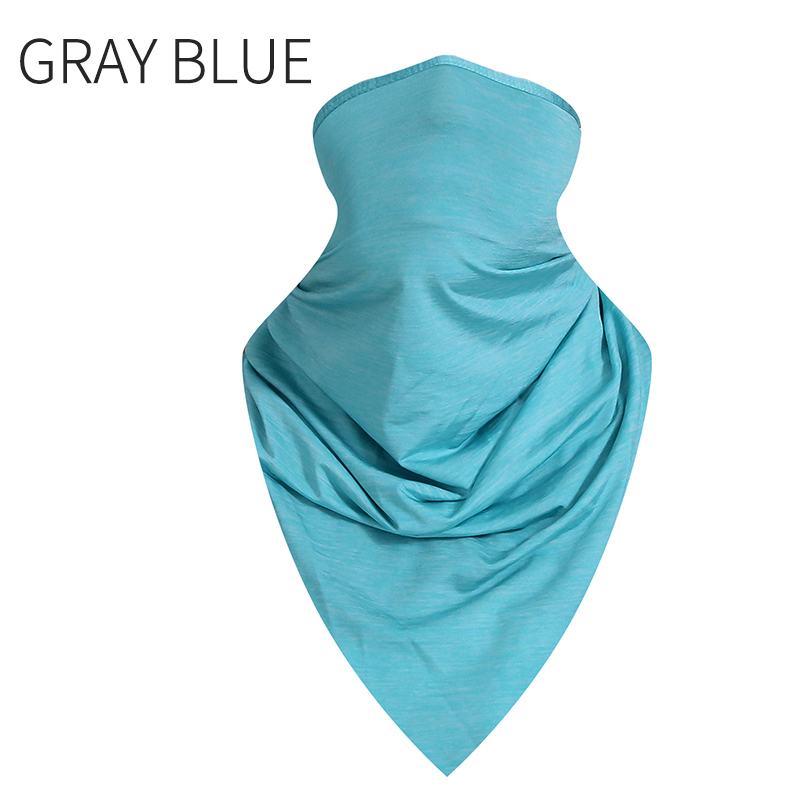 Triangle Summer Outdoor Sports Scarf Breathable Ice MTB Cycling Bandana Bicycle Headwear Ride Neck Mask Bike Headband Scarf: Clear