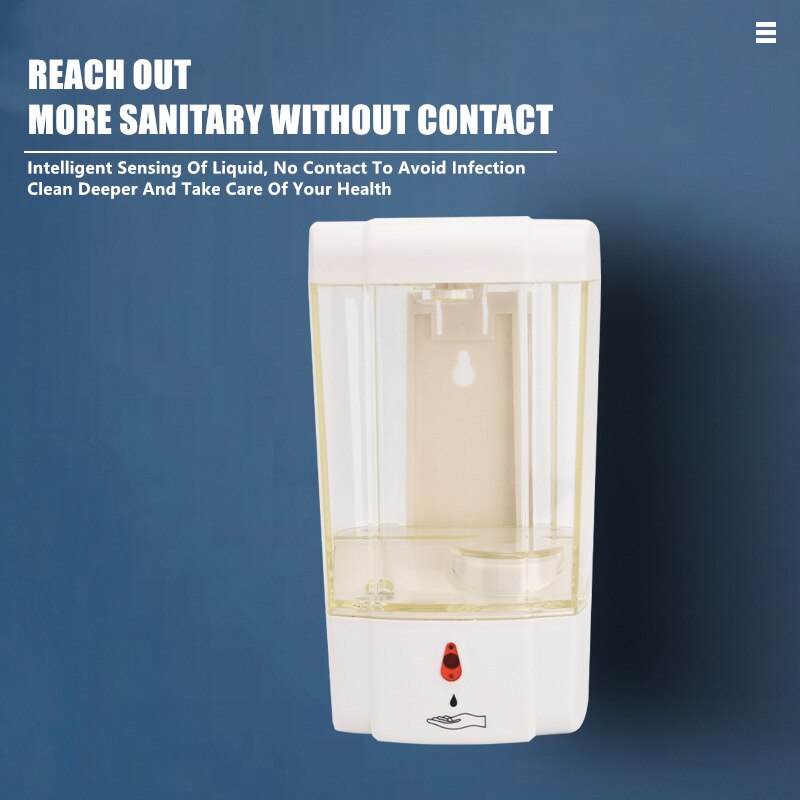 900ML Automatic Sensor Hand Disinfection Machine Touchless USB Recharge Wall Mounted Soap Dispenser Hand Cleaner