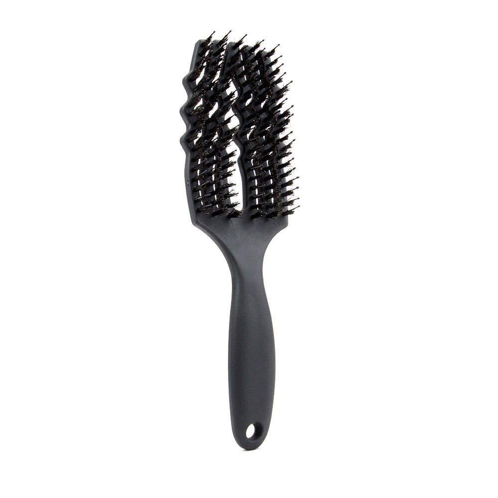 Haar Borstel Haar Kam Detangling Hair Brush Ontwarren Luizen Massage Kam Vrouwen Wirwar Kappers Salon Haar Borstel Kapper: Black hairy