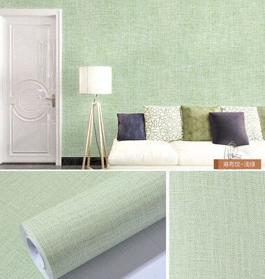 Decoratieve Vinyl Folie - Zelfklevend Behang - Verwijderbare Muursticker voor Huisdecoratie: Lichtgroen / 5m x 60cm