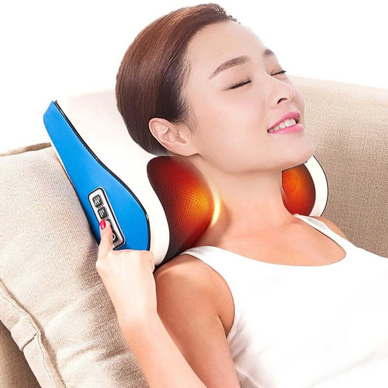 Nacken Massagegerät Rolle Halswirbelsäule Massagegerät Taille Schulter Zurück Elektrischen Multifunktions Massage Kissen Stuhl Volle Körper Kissen