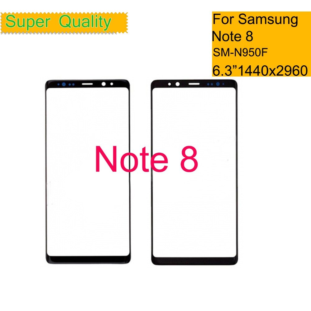 6.3 "pour Samsung Galaxy Note 8 NOTE8 N9500 N9500F N950F SM-N950F écran tactile avant LCD verre panneau extérieur verre lentille remplacement