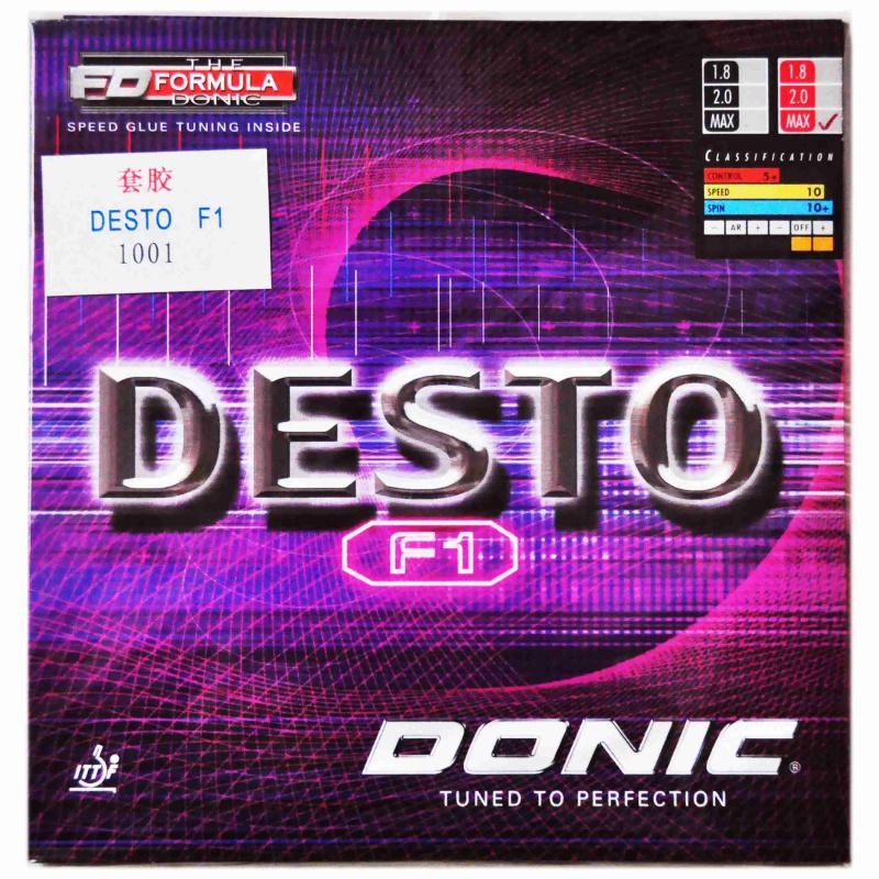 Produktbild von Donic Belag Für Kontrolle Donic Belag Desto F1 Plus 2,3mm Rot - Tischtennisbelag Für Kontrolle & Spin Tischtennis Zubehör