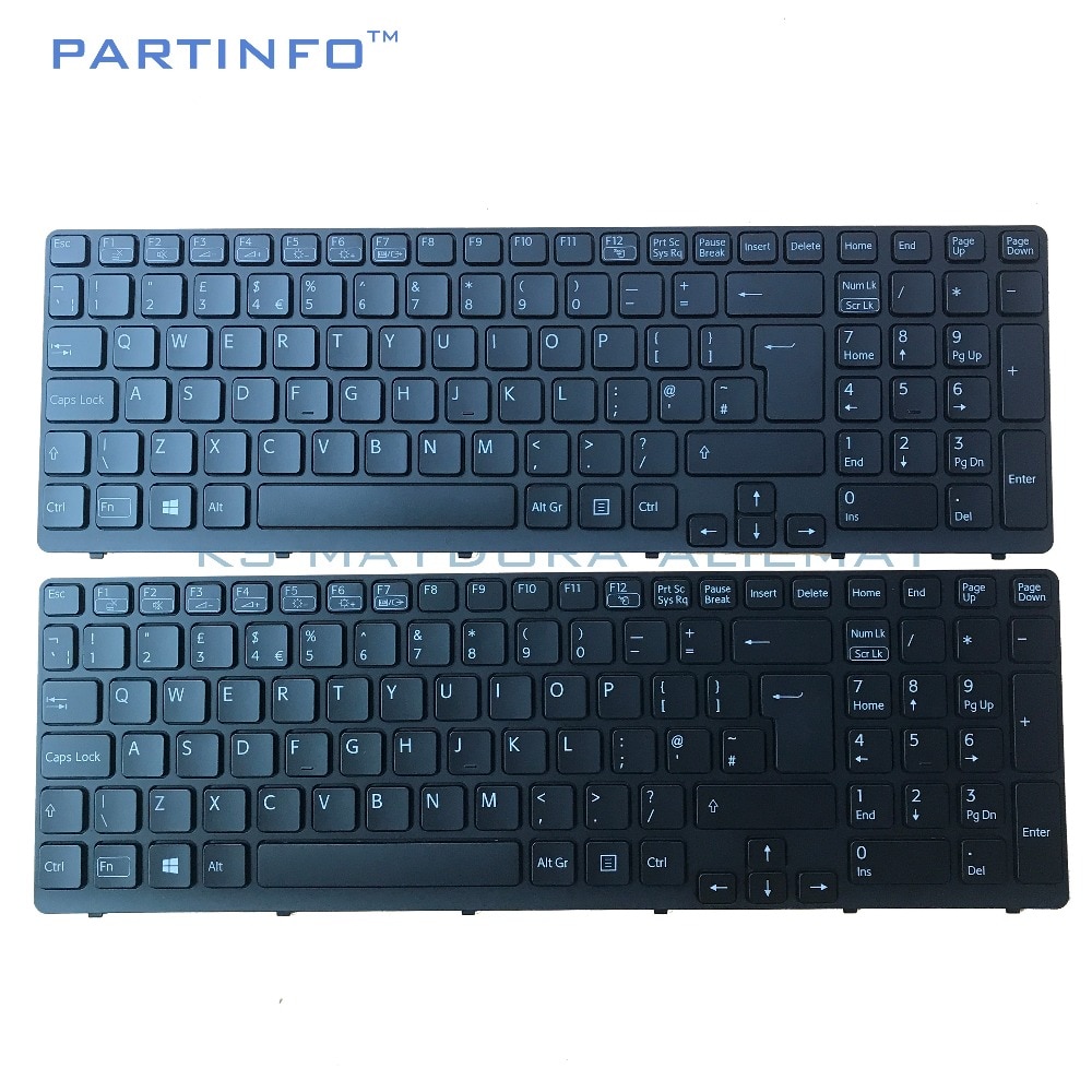 Laptop UK keyboard for SONY VAIO SVE15 SVE-15 SVE151 SVE1511 SVE171 SVE1712 SVE1713 black UK backlit keyboard