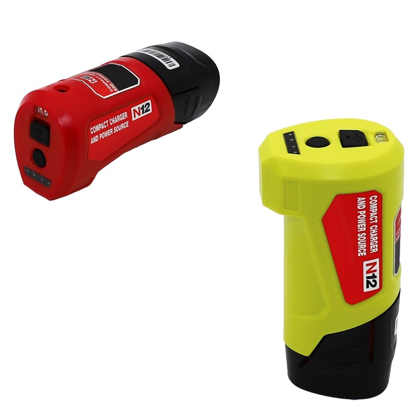 Portable USB Battery Charger and Power Source Fit for 48-59-1201 M12 USB Adapter