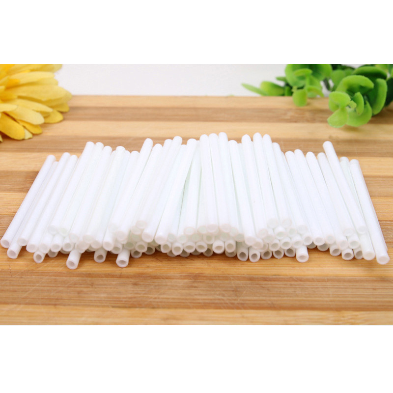 100pcs 15cm*0.35cm Longer Plastic Lollipop Sticks DIY Pop Sticks Safe Candy Chocolate Lollypop Sugar Tool