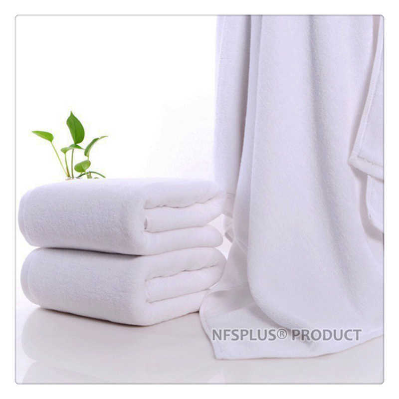 Tykkere badehåndklæde til voksne 100%  bomuld ren hvid tunge frotté absorberende hånd ansigt håndklæde til badeværelse og 5- stjernet hotel