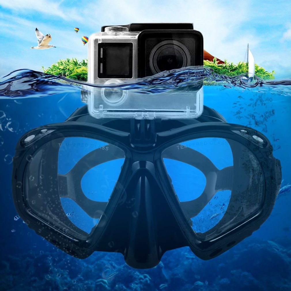 Professionele Onderwater Duikbril Scuba Snorkel Zwembril Duiken Equipement Geschikt Voor Meest Sport Camera